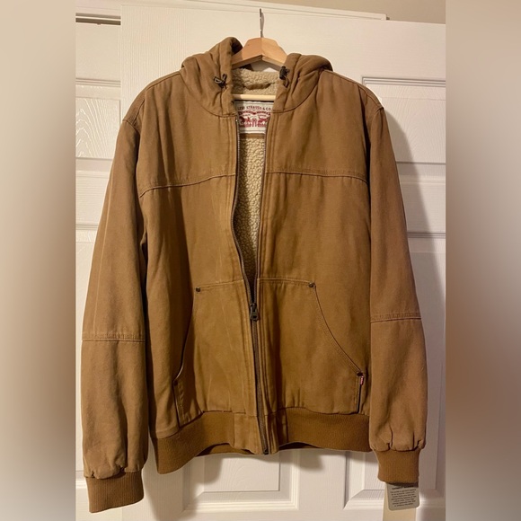 Men’s Levi Workwear Hooded Bomber Jacket - Picture 1 of 11